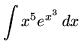 $ \displaystyle{ \int {x^5 e^{x^3} } \,dx } $