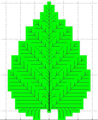 A mathematical leaf