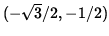 $ ( - \sqrt{3} /2, -1/2) $