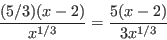 \begin{displaymath}\frac{x(1/2)(x^2+1)^{-1/2}(2x)-\sqrt{x^2+1}}{x^2}\end{displaymath}