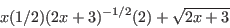 \begin{displaymath}\frac{(x^2+1)^2(-2x)-(1-x^2)(2)(x^2+1)(2x)}{(x^2+1)^4}\end{displaymath}