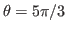 $\theta=5\pi/3$