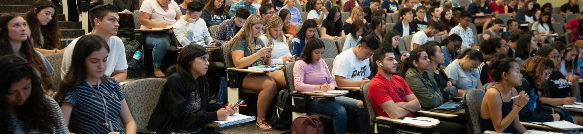 Classroom filled with students