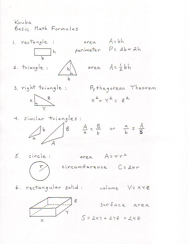 Math 21A Discussion Sheets, Worksheets, Supplementary Class Handouts