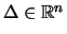 $ \Delta\in{\mathbb{R}}^n$