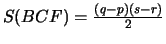 $ S(BCF)=\frac{(q-p)(s-r)}{2}$