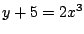 $y+5=2x^3$