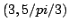 $(3,5/pi/3)$